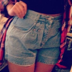 Vintage Denim High Waist Shorts